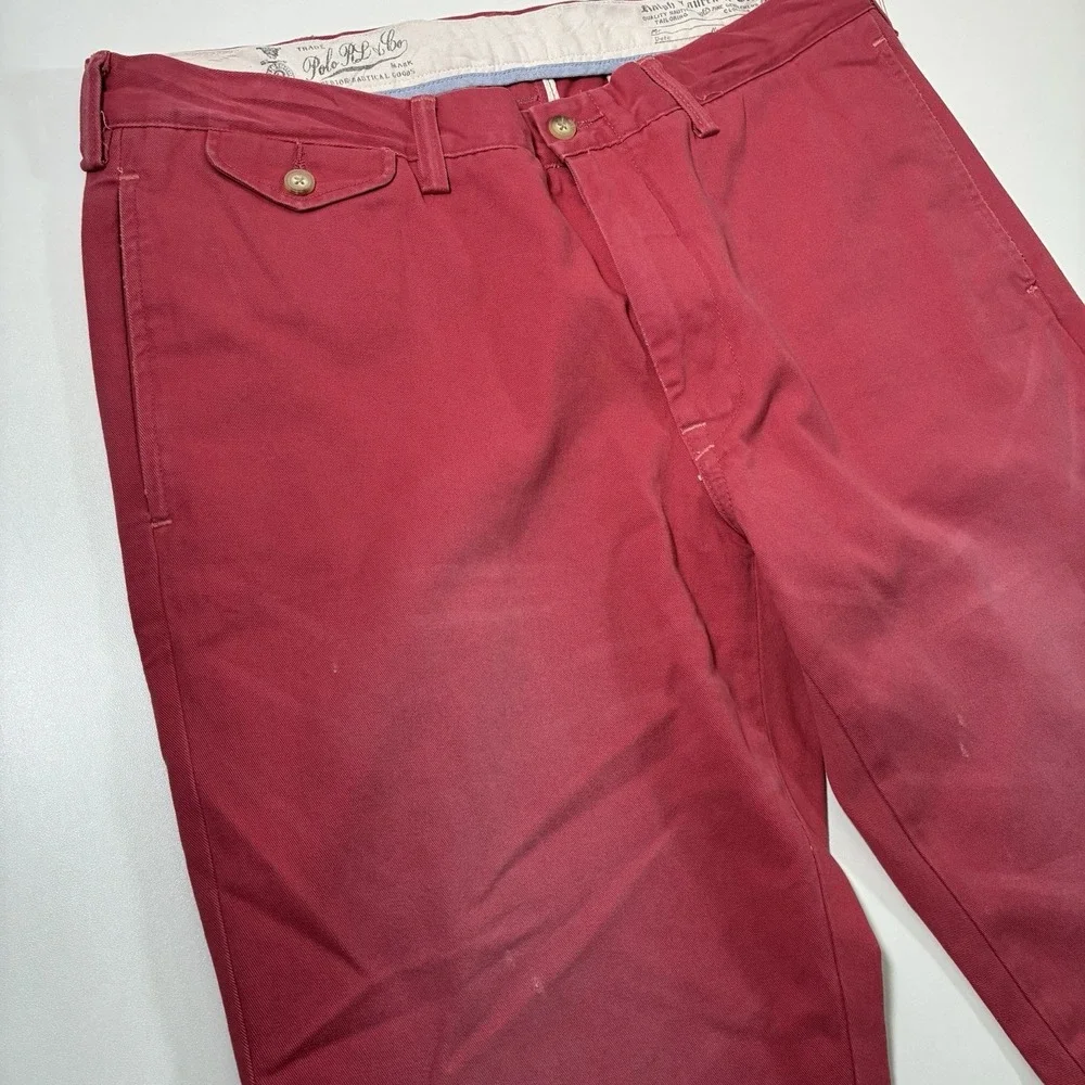 Rare‎ Vintage Polo Ralph Lauren Pants 36x32 Distressed Relaxed Baggy Chino 90s
